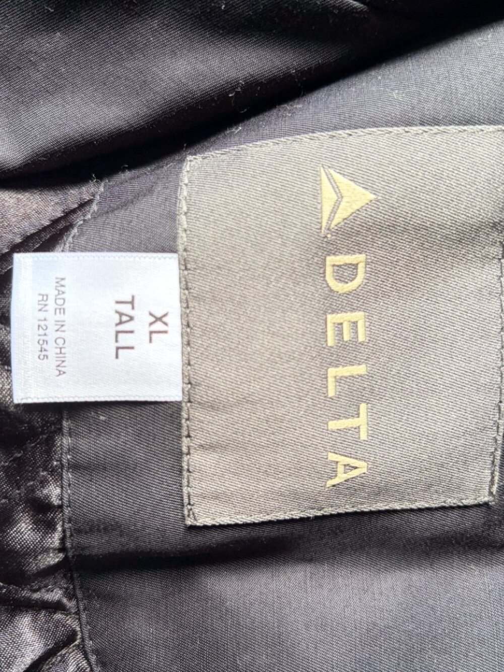 Delta Airlines Trench coat oeko tex standard 100 Size XL Tall Men's NWT - Picture 6 of 11